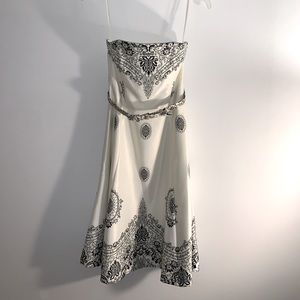 Whit House Black Market Strapless Cocktail Dress with Removable Belt